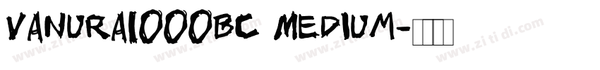 Vanura1000BC Medium字体转换